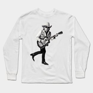 Dwight Yoakam Playing Guitar Long Sleeve T-Shirt